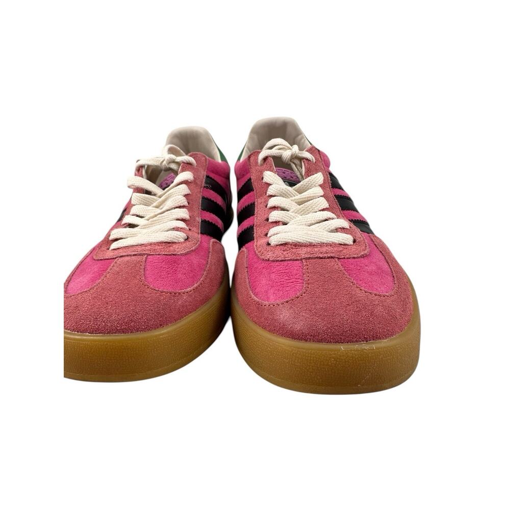 Adidas Women’s Gazelle Suede Bold Pink Black Stripes And Green Sz 8.5 /39 READ - Picture 7 of 13
